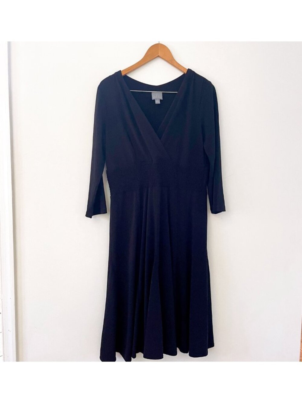 Rabbit Rabbit Rabbit Black Smocked Dress, Size 16
